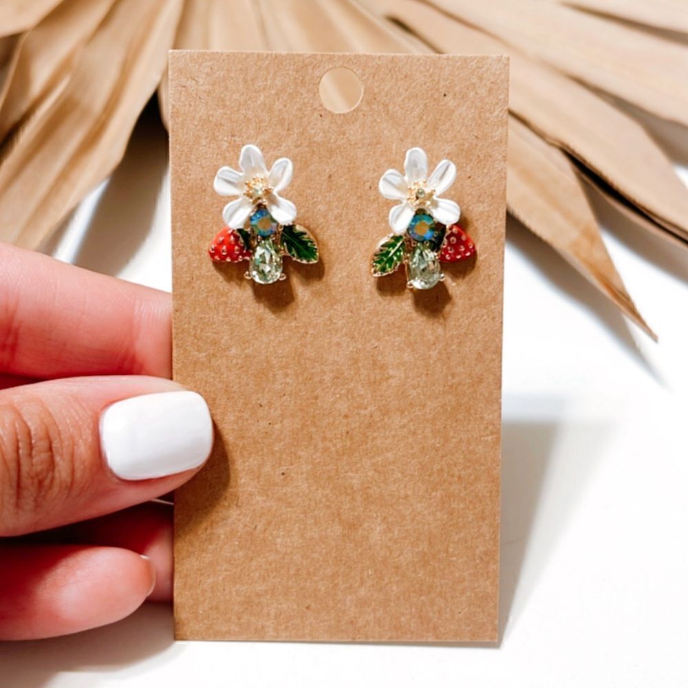 Flower  earrings  #842 - Picture 2 of 5
